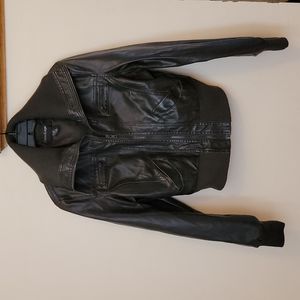Hot faux leather jacket. Size L